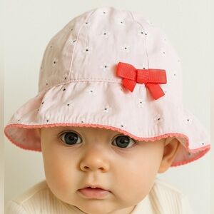 Gymboree Cotton Pink Floral Baby Hat